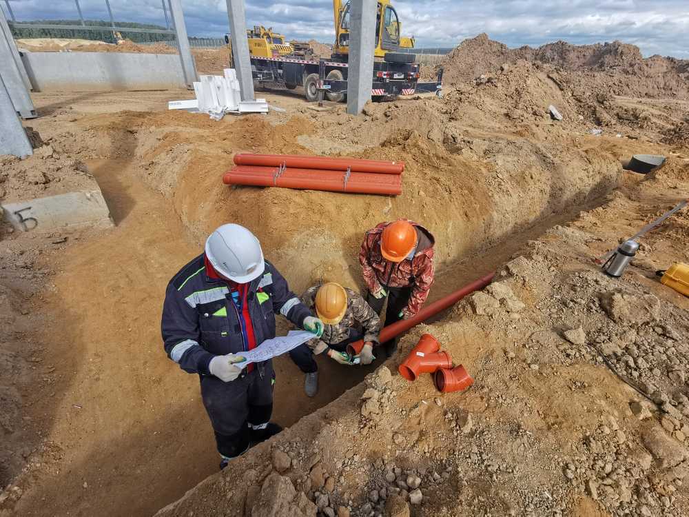 Прокладка трубы