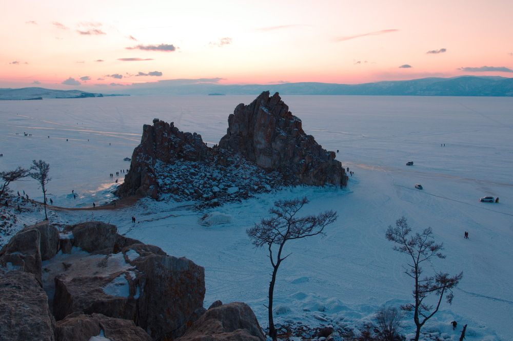 Закат. Байкал