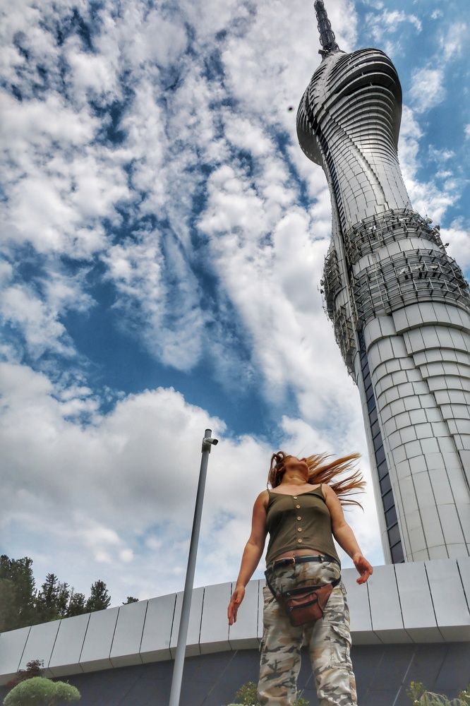 Girl and tower