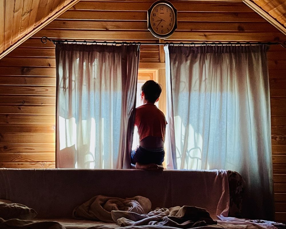 Утро на даче. Пока все спят.