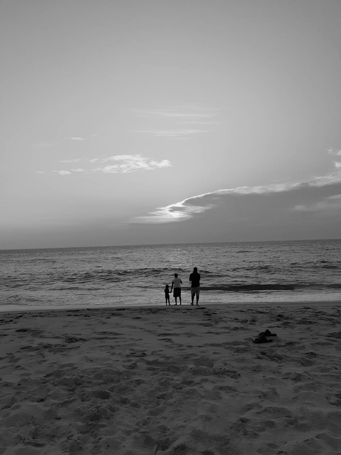 Black and white landscape
