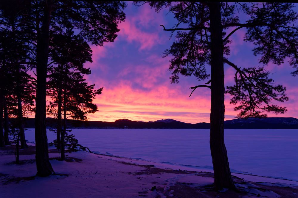 Быстроменяющийся цвет заката