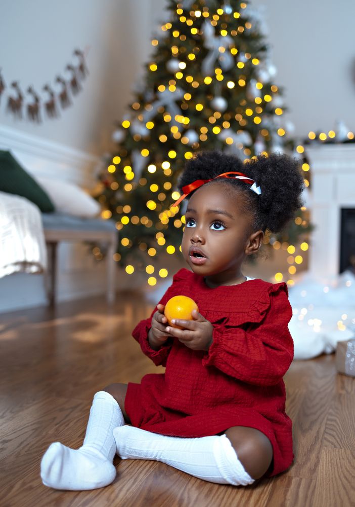 Under Christmas tree