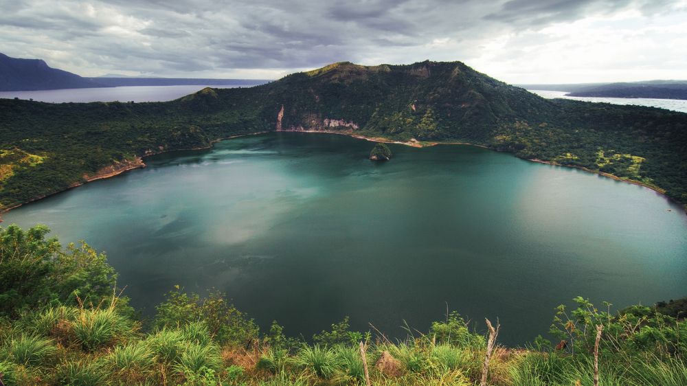 Taal Volcano Main Crater Lake.