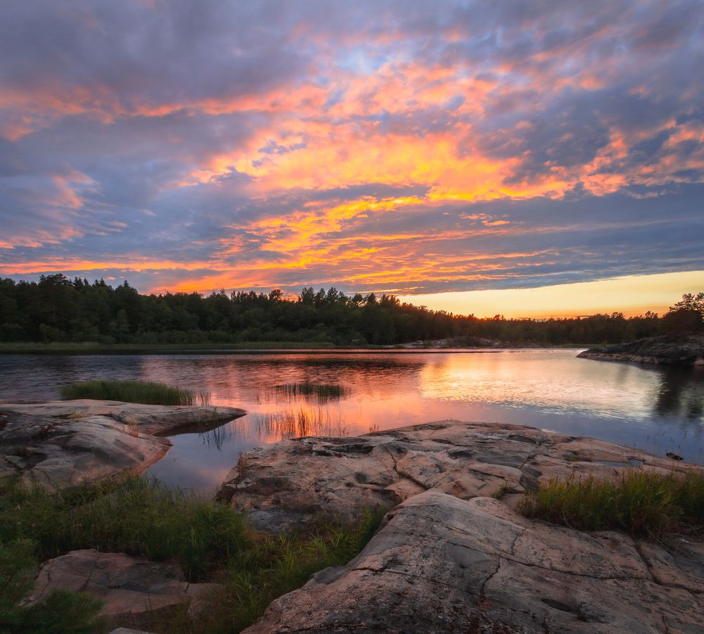 Яркие краски заката