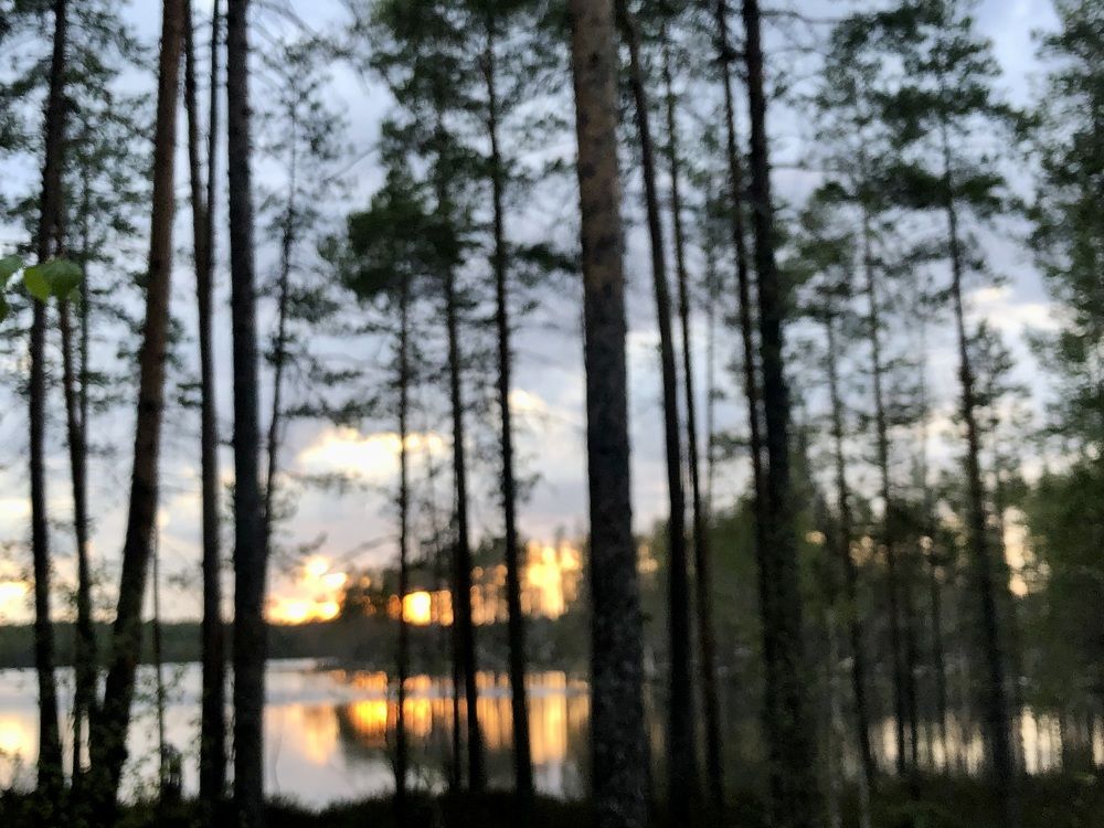 Летний закат в Карелии