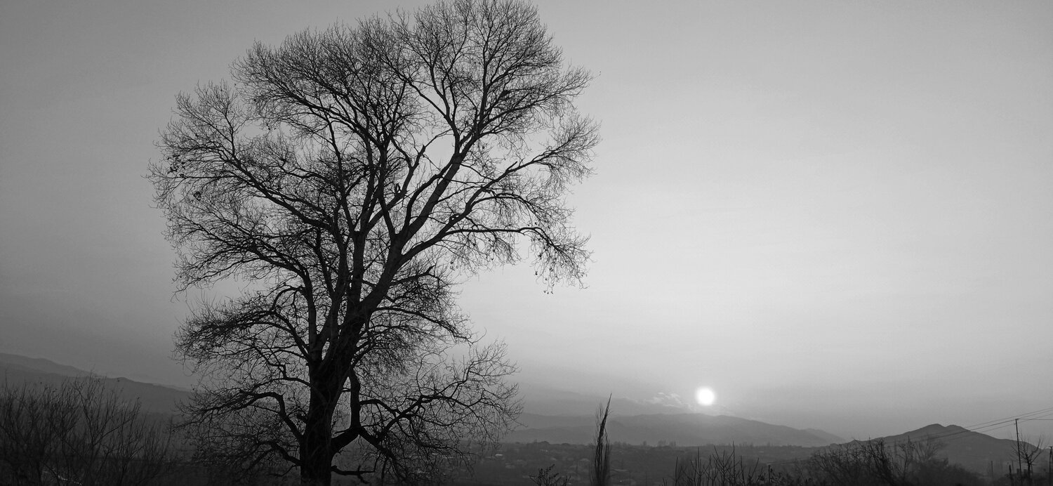 Sunset.