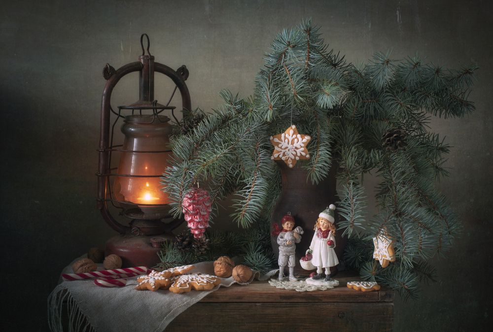 Still life with gingerbread