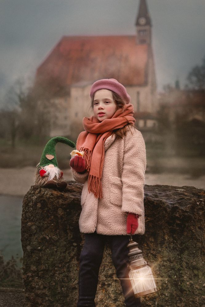 girl waiting for santa