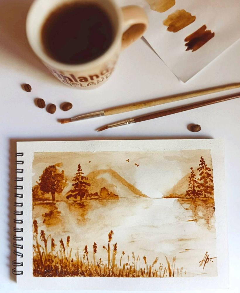 Coffee landscape. Кофейный пейзаж.
