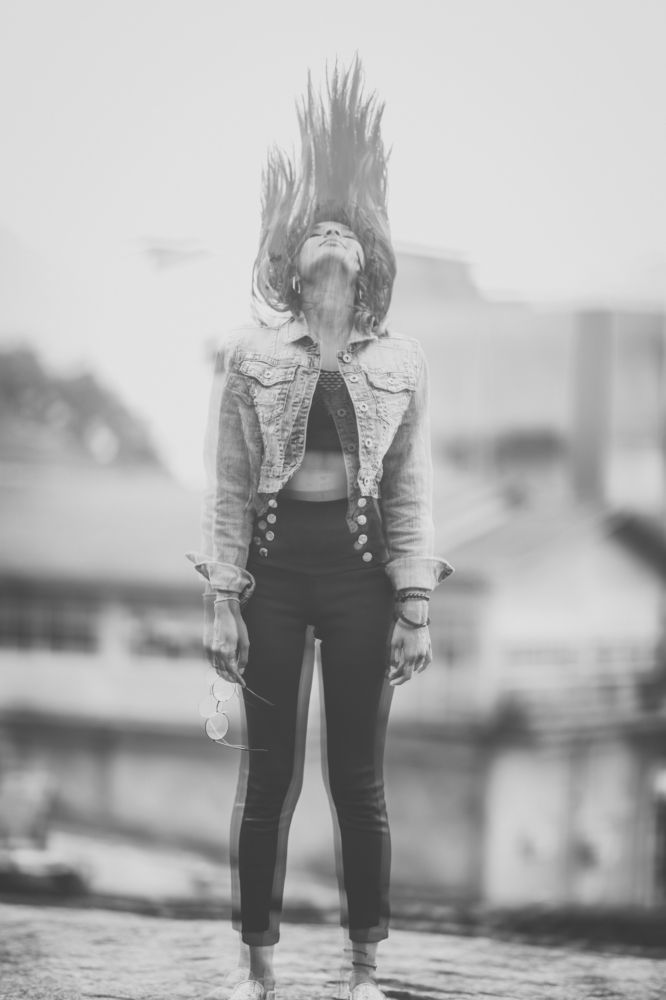 Cute Girl hair Movemnt