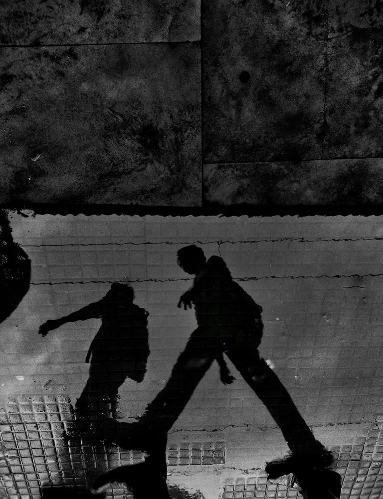 Rainy day shadow canvas