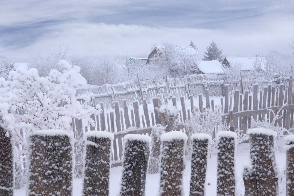 Морозное утро.