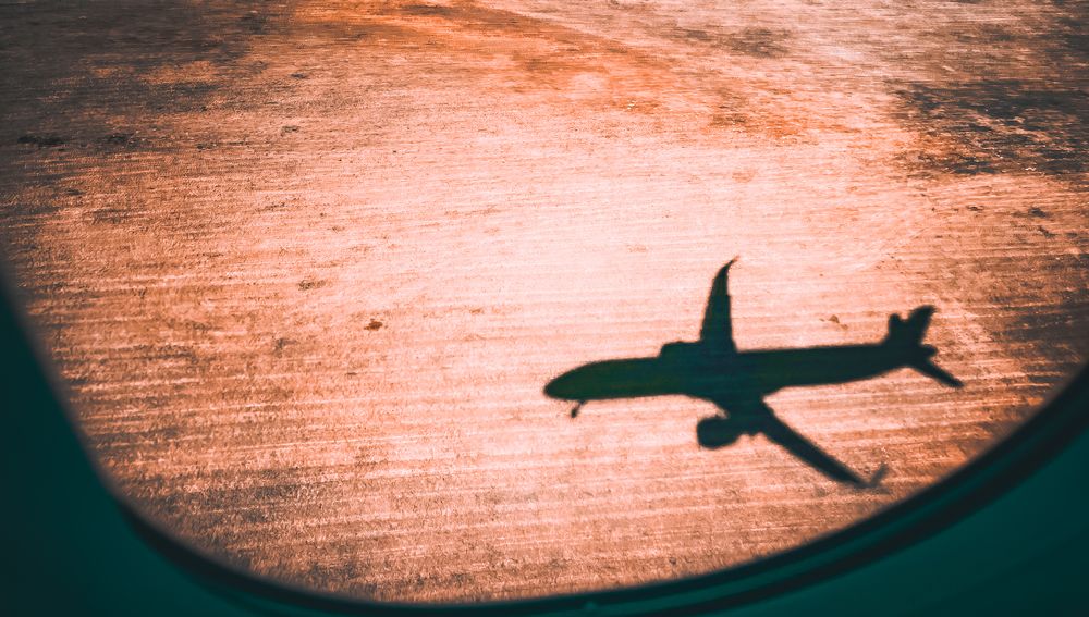 ‘Through the window’