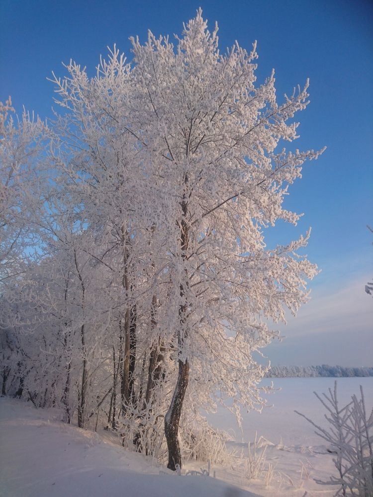 На дамбе Святого озера