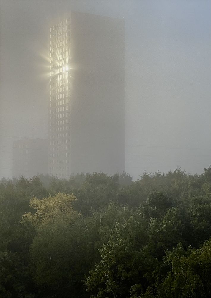 Утро в городе. Москва.