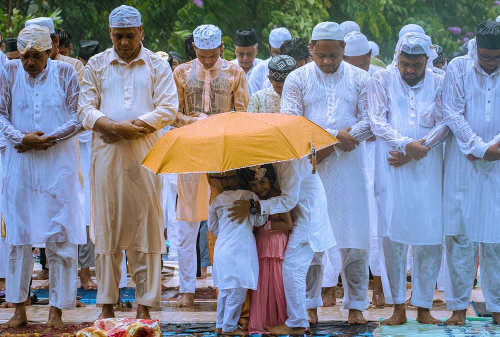 Rainy Eid Namaz
