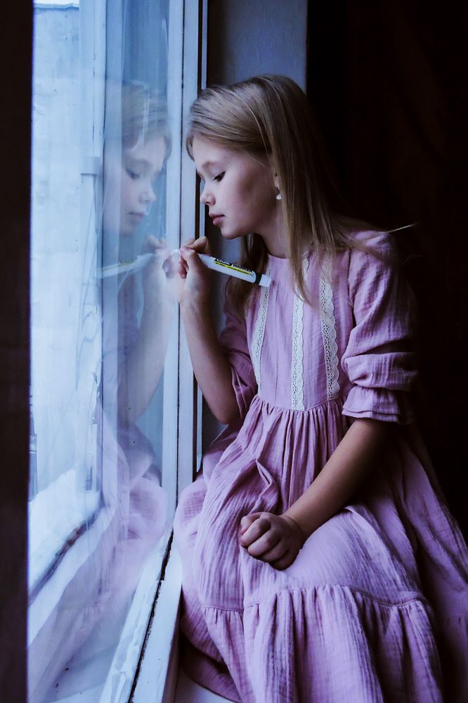 «Рождественские снежинки на окне»