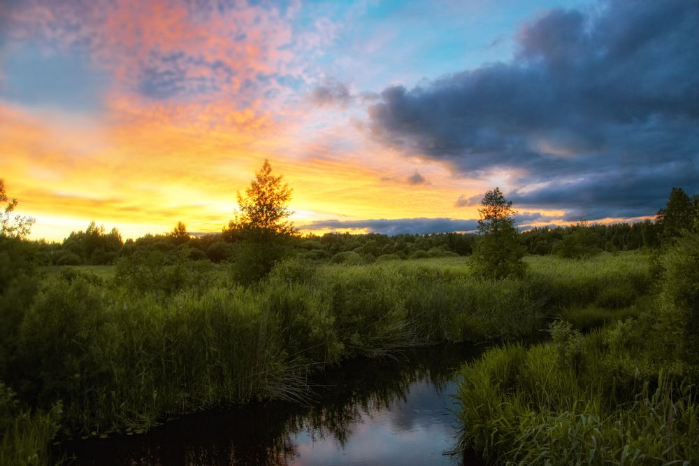 Вечерняя акварель