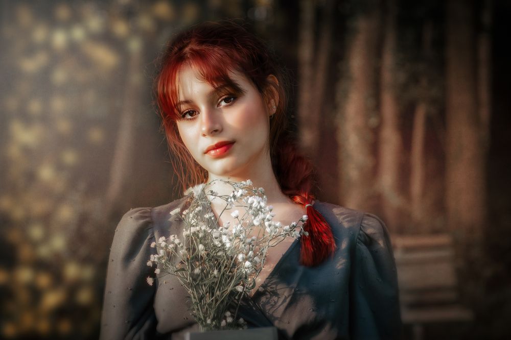 red-haired young girl