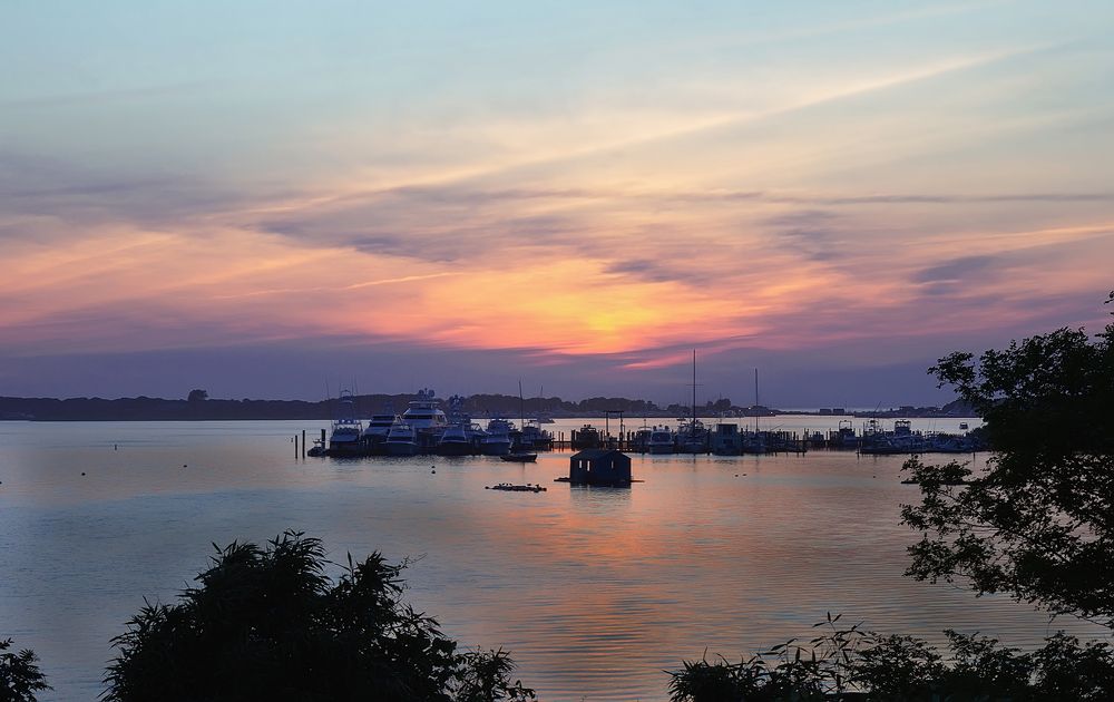 Sunset at Lake Montauk.