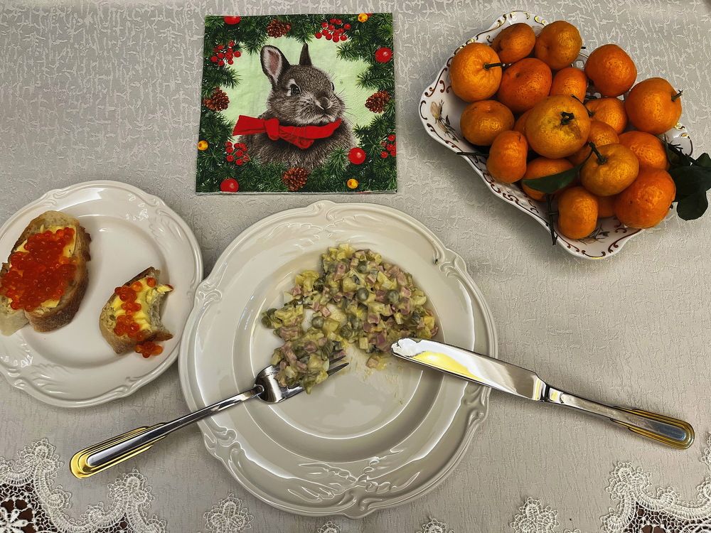 Новогодний завтрак...!