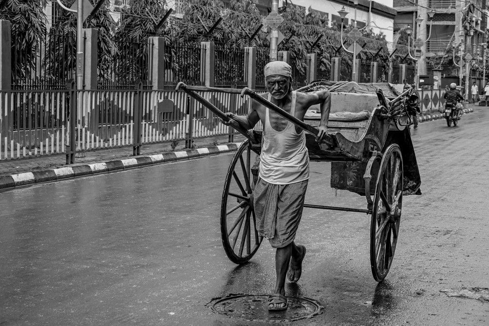 Rickshaw Pullers Of Kolkata