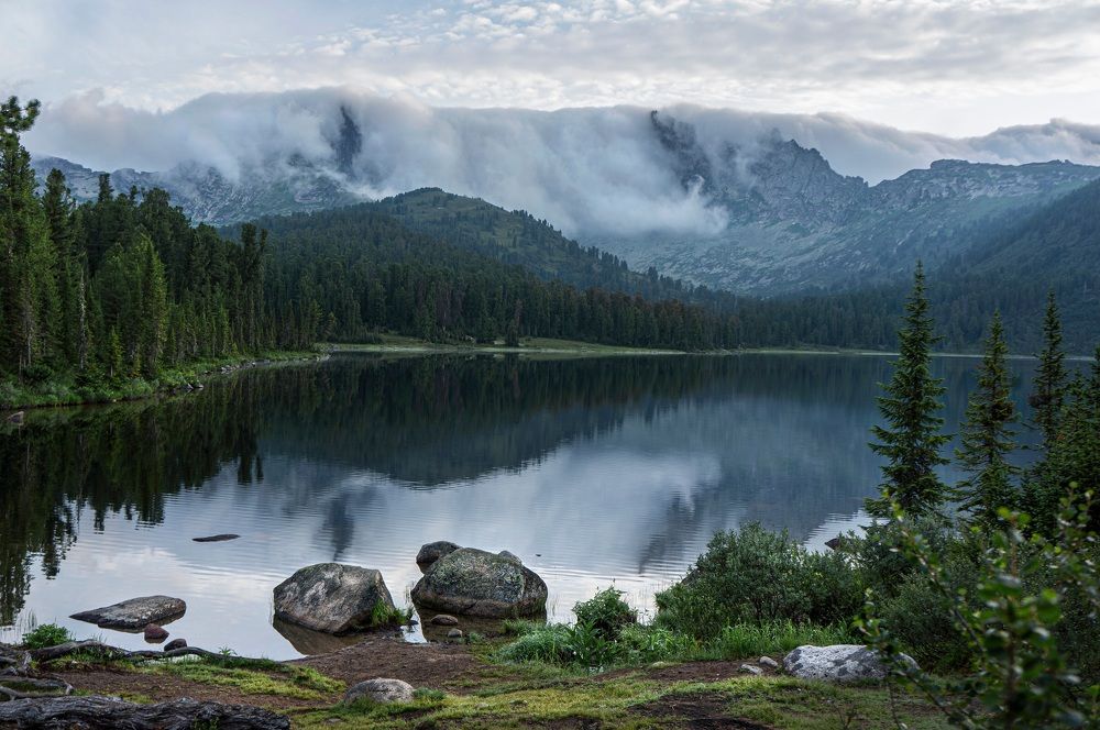 Туман на озере Светлом