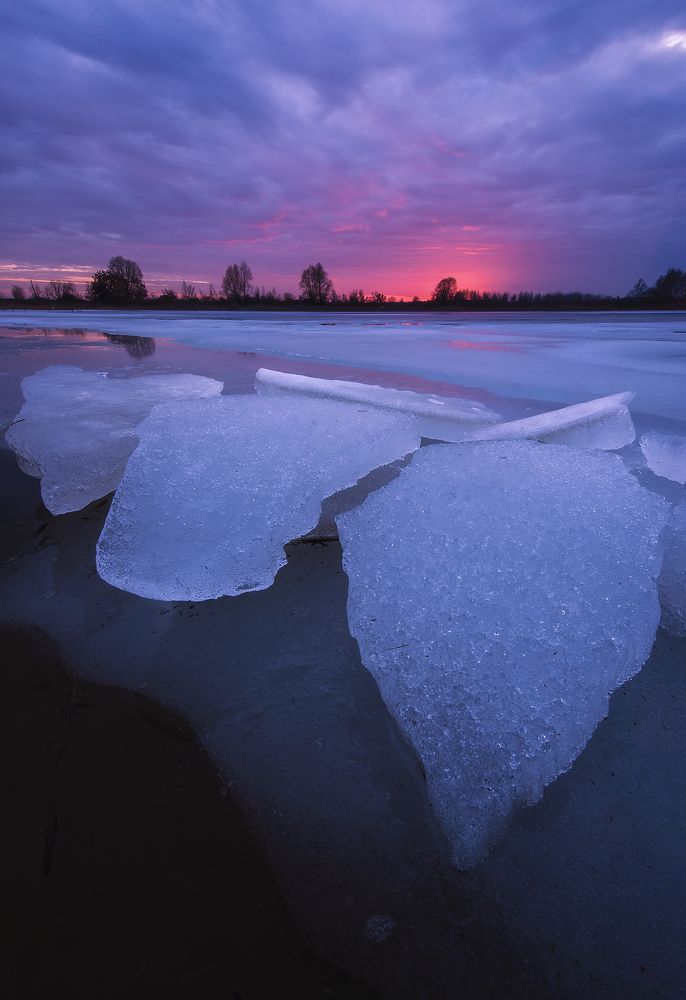 Закатный лёд