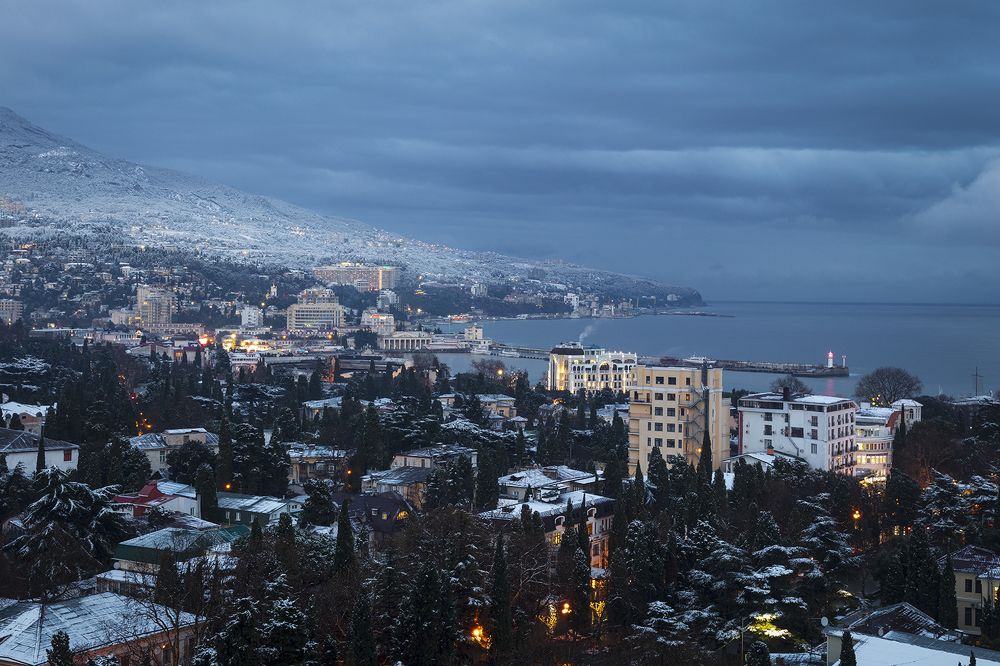 Зимний вечер.