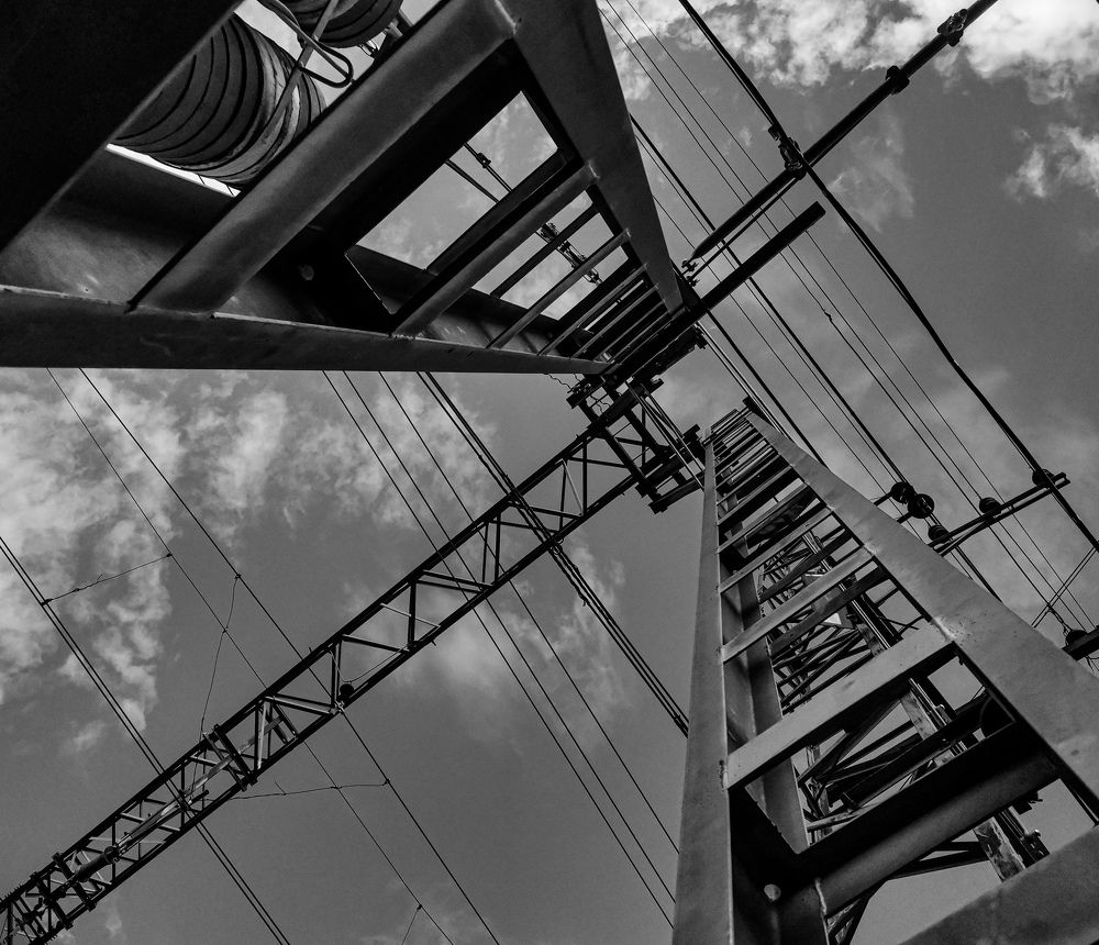 Вышка ЛЭП на Ж/Д направлении