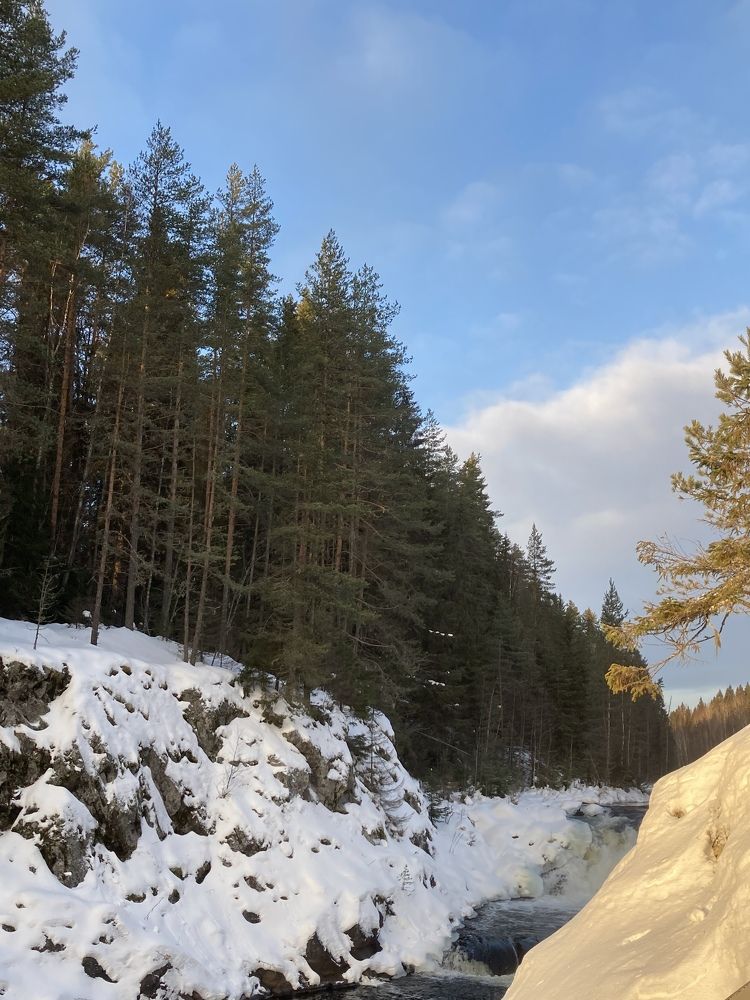 Водопад Кивач . Карелия