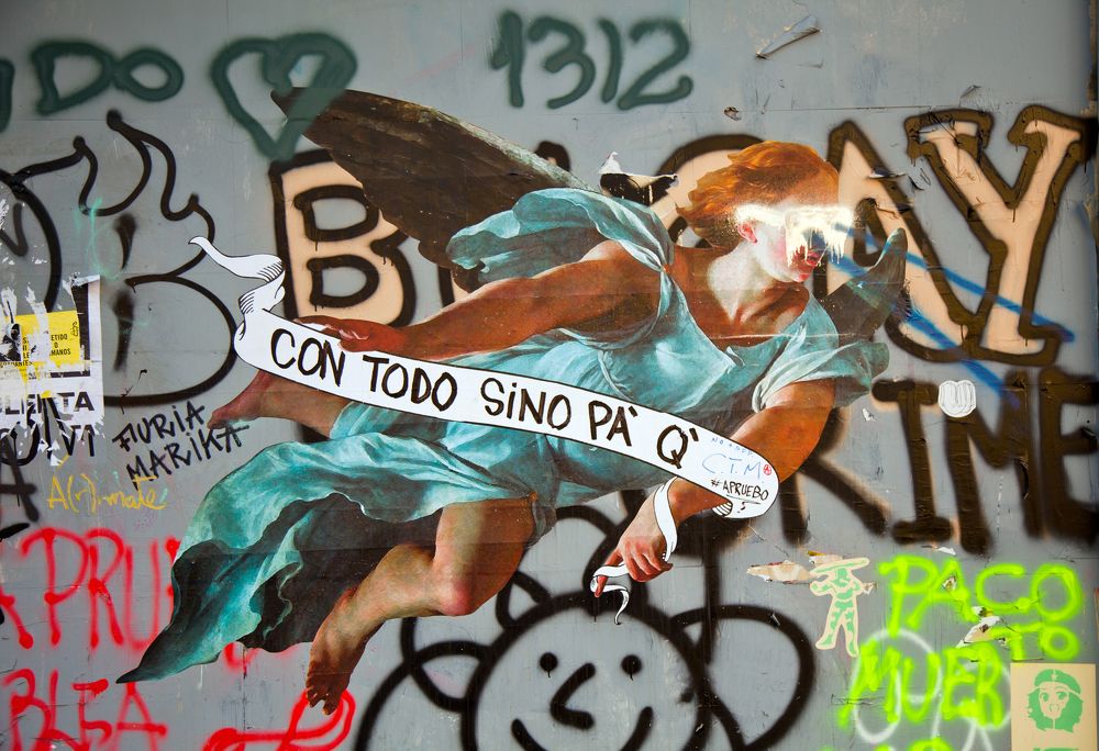 El arte callejero como expresión social y de protesta.