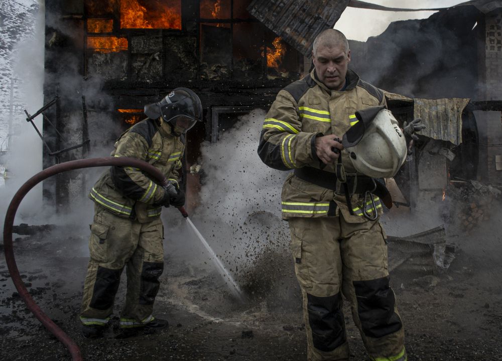 Пожар в Нижней Каянче