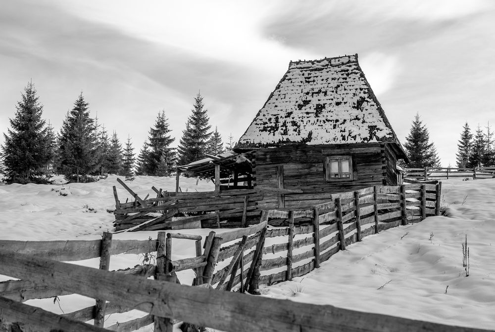Abandoned house in Apuseni Mountains, Romania