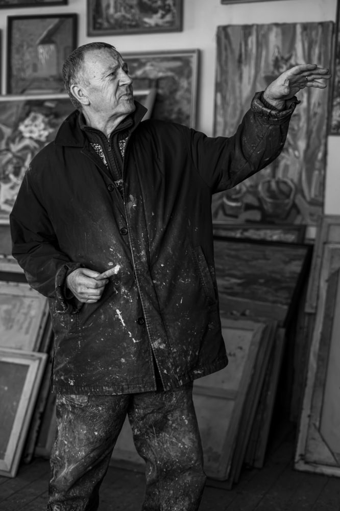 В художественной мастерской