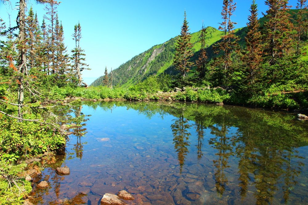 Горное озеро.