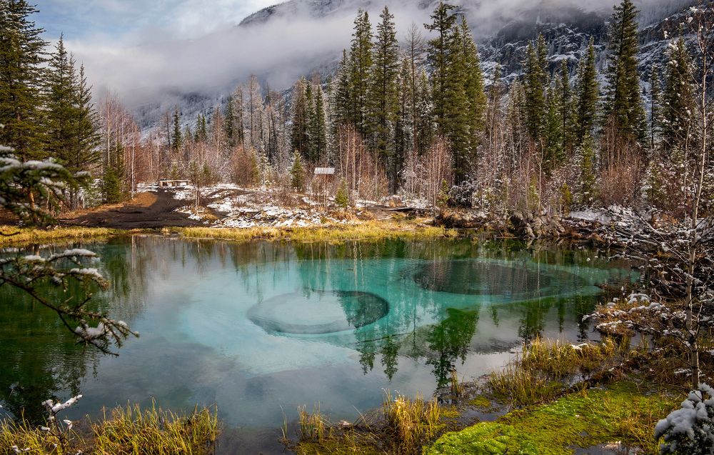 Весна  на гейзерном озере..