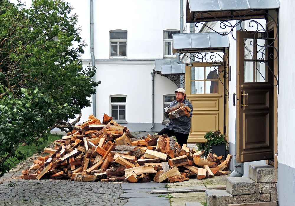 Заготовка дров.