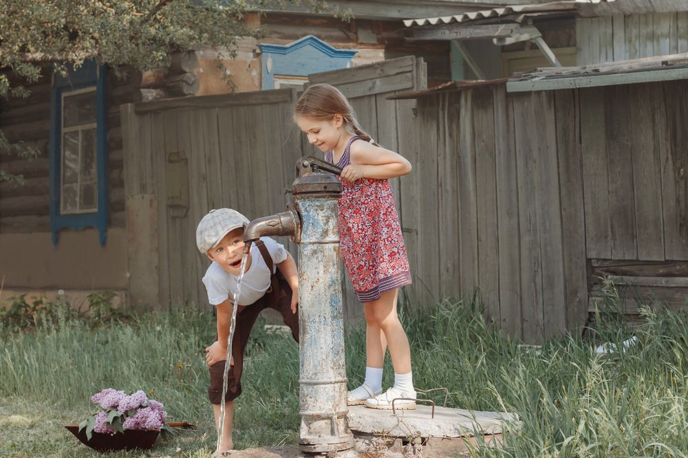 В жаркий день