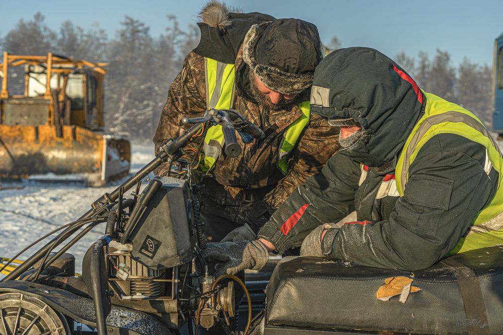 Ремонт на морозе