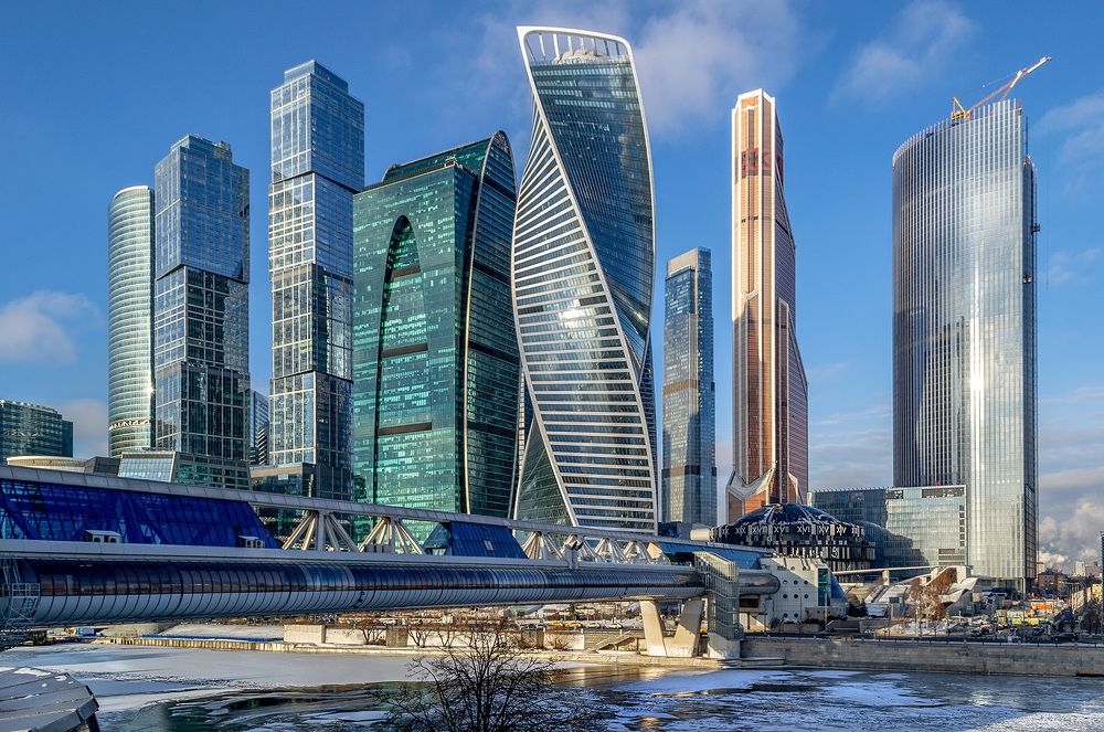 Морозным днем в Москва-Сити. Январь 2023