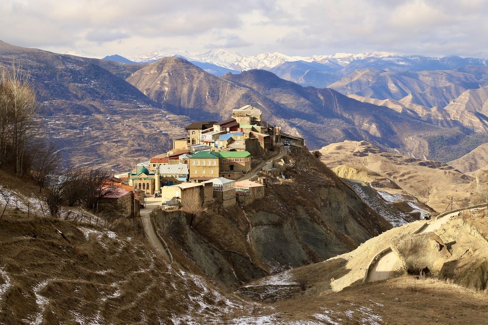 Древний аул Чох в горах Дагестана