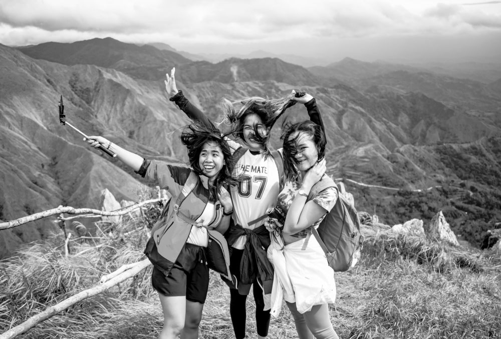 Wind blowing our hair