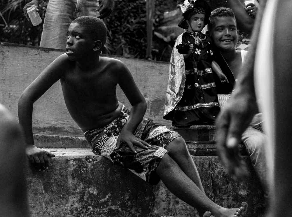 Young people with San Juan Bautista Cumboto, in celebration 2022