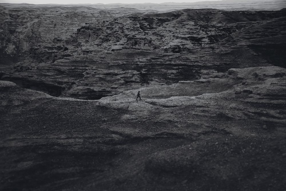 Runner in the mountains