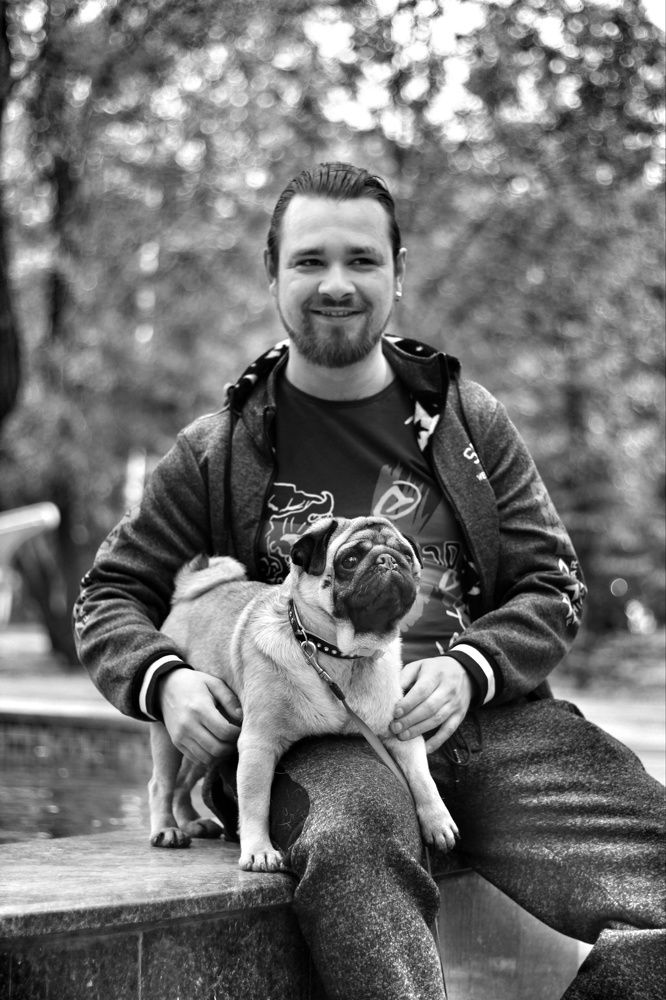 Семен с другом.