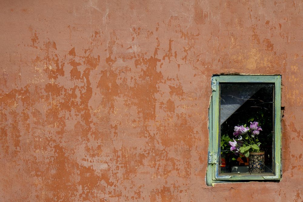 Window of a small village house.