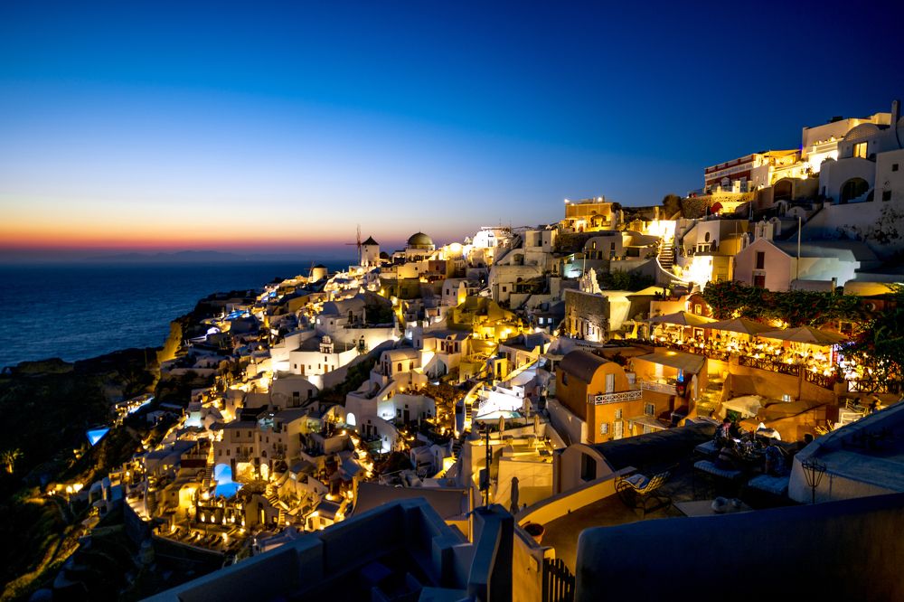 Вечер на Санторини