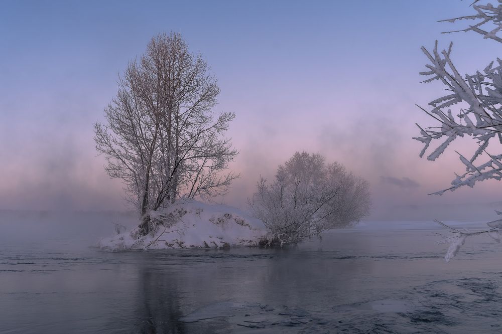 Gentle sunset colors